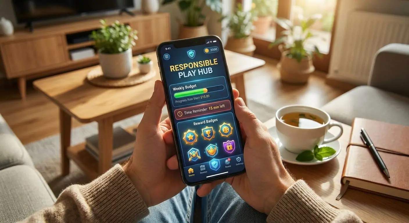 Player managing limits while using mobile bonus offers